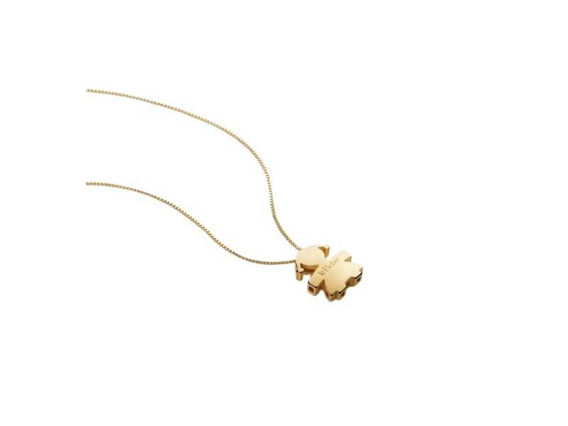 18KT YELLOW GOLD NECKLACE WITH GIRL SILHOUETTE I TESORINI LE BEBE' LBB919